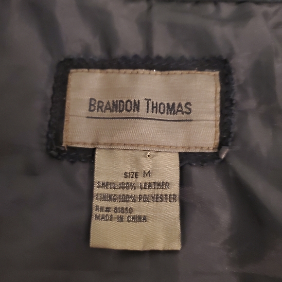 Brandon Thomas Womens Black Suede Leather Long Sleeve Button Front Shirt Jacket - Picture 7 of 10